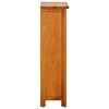 vidaXL Bücherregal 45x22,5x82 cm Eiche Massivholz