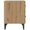 vidaXL Bettschrank 2 pcs Artisan-Eiche 40 x 35 x 47,5 cm Holzwerkstoff