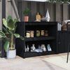 vidaXL Outdoor-K&uuml;chenschrank Schwarz 106x55x92 cm Massivholz Kiefer