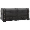 vidaXL Schatztruhe Holz Schwarz 90 x 51 x 42 cm