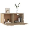 vidaXL Wandschrank Sonoma-Eiche 80x35x36,5 cm Holzwerkstoff