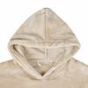 vidaXL Decken-Hoodie Beige M Flanell