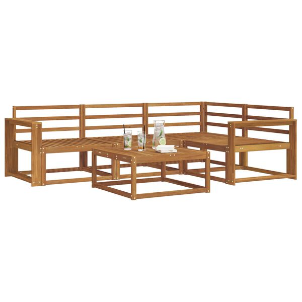 vidaXL Outdoor-Sofagarnitur 5 pcs Natur Massivholz Akazie