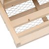vidaXL Legenest für Hühner 2 Fächer 63x40x45 cm Massivholz Kiefer