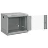vidaXL Netzwerkschrank mit Speicher Grau 53 x 45 x 45 cm Stahl