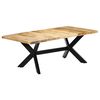 vidaXL Esstisch 200&times;100&times;75 cm Massivholz Mango