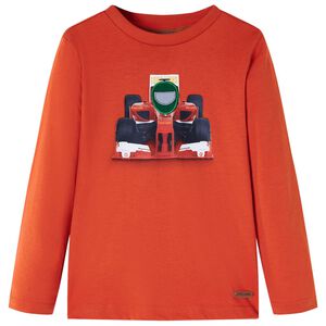 Kinder-Langarmshirt Orange 140