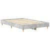 vidaXL Bettgestell ohne Matratze Betongrau 140x190 cm Holzwerkstoff
