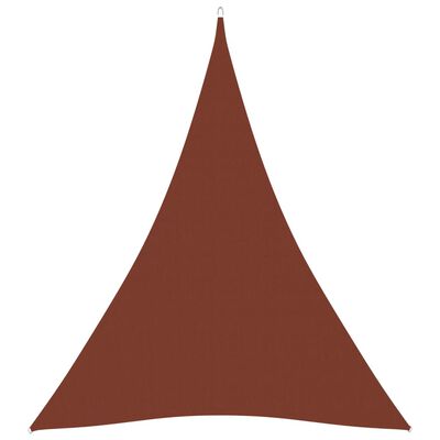vidaXL Sonnensegel Oxford-Gewebe Dreieckig 3x4x4 m Terrakotta-Rot