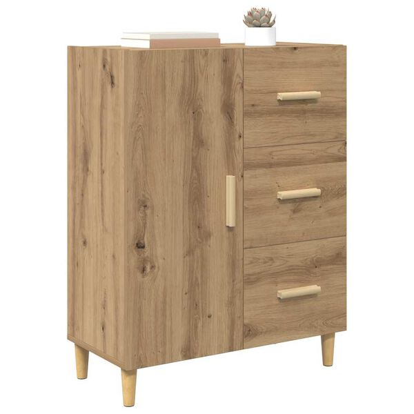 vidaXL Sideboard Artisan-Eiche 34 x 69,5 x 90 cm Holzwerkstoff