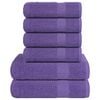 vidaXL 6-tlg. Handtuch-Set FROGN Lila 360 g/m&sup2;