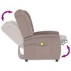 vidaXL 2-Sitzer Massagesessel Taupe Mikrofaser-Gewebe