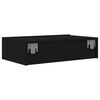 vidaXL TV-Schrank mit LED-Leuchten Schwarz 60x35x15,5 cm