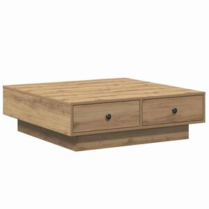 vidaXL Couchtisch Artisan-Eiche 90 x 90 x 28 cm Holzwerkstoff