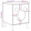 vidaXL Katzenhaus Graues Sonoma 42,5 x 40 x 52,5 cm Holzwerkstoff