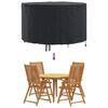 vidaXL Gartenmöbelabdeckung Schwarz 102 x 102 x 71 cm 420D-Gewebe