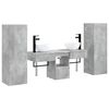 vidaXL Badezimmerm&ouml;bel-Set 5 stk. Betongrau 33 x 34,5 x 100 cm