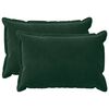 vidaXL Kissenbezug 2 pcs HOUTEN Dunkelgr&uuml;n 50 x 70 cm Samt