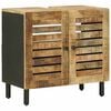 vidaXL Waschbeckenunterschrank Braun und Schwarz 62 x 33 x 58 cm