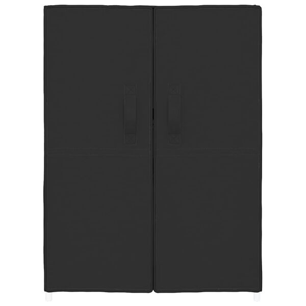 vidaXL Schuhschrank Schwarz 60x28x90 cm Stoff