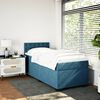 vidaXL Boxspringbett mit Matratze Blau 80x200 cm Samt