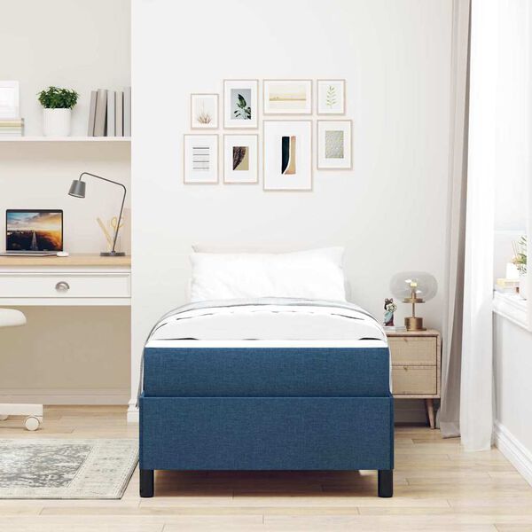 vidaXL Boxspringbett Blau 80 x 200 cm Stoff