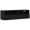 vidaXL TV-Wandschrank 100 x 30 x 30 cm Schwarz Eichen-Optik