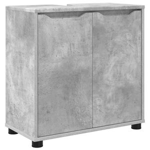 vidaXL Badezimmerwaschbecken-Schrank Beton Grau 60 x 30 x 60 cm