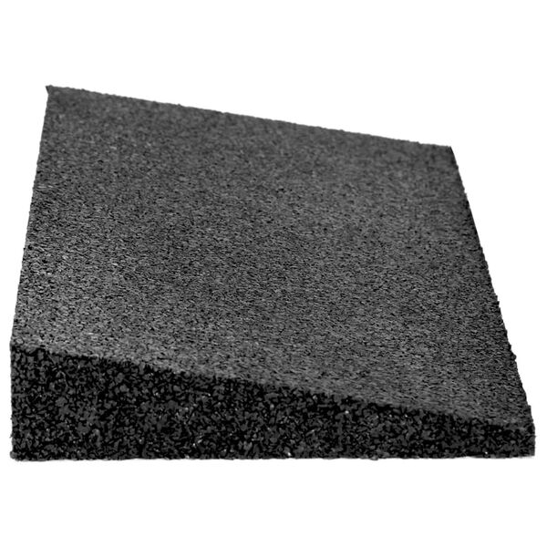 vidaXL Gummi-Bordsteinrampen 2 Stk. Schwarz 50x20x1-4,3 cm