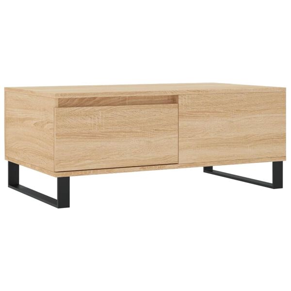 vidaXL Couchtisch Sonoma-Eiche 90x50x36,5 cm Holzwerkstoff