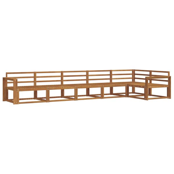 vidaXL Outdoor-Sofagarnitur 6 pcs Natur Massivholz Akazie