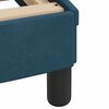 vidaXL Bett mit Matratze "Dover" Blau 140x190 cm Samt