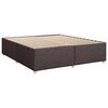 vidaXL Boxspringbett mit Matratze Dunkelbraun 180x200 cm Stoff