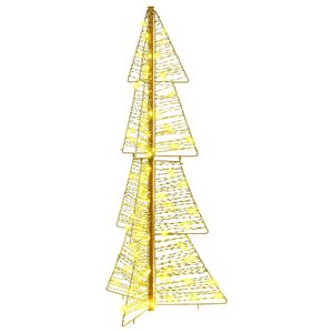 vidaXL Weihnachtsbaum 100 LEDs Warmes Wei&szlig; 120 cm PET
