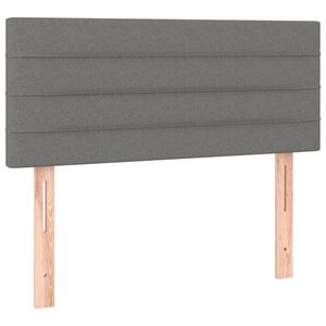 vidaXL Kopfteil Dunkelgrau 80x5x78/88 cm Stoff
