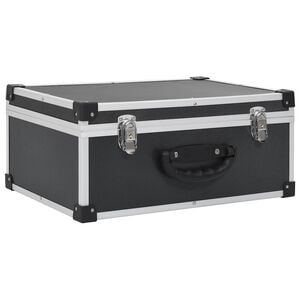 vidaXL CD-Koffer f&uuml;r 60 CDs Aluminium ABS Schwarz
