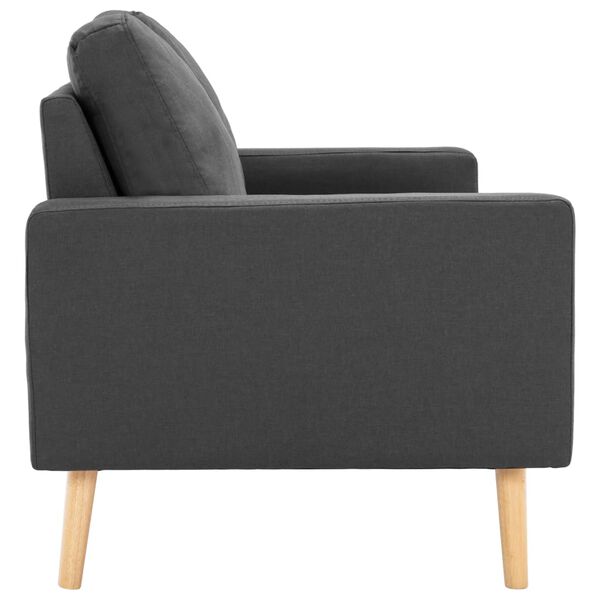 vidaXL 2-Sitzer-Sofa Dunkelgrau Stoff