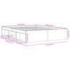 vidaXL Bettgestell Grau Sonoma 140x190 cm