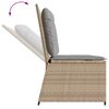 vidaXL Gartenbank Beige Poly-Rattan