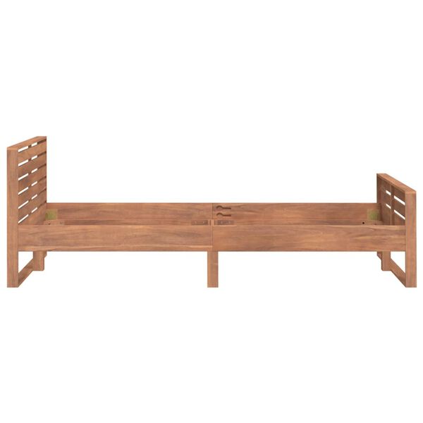 vidaXL Massivholzbett Teak 100x200 cm