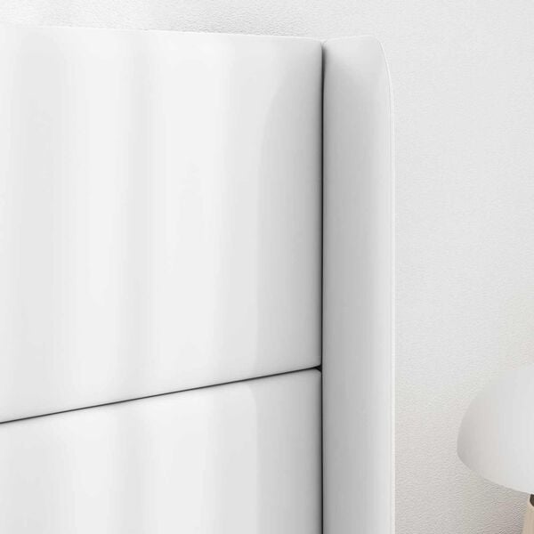 vidaXL Kopfteil Ohr Wei&szlig; 80 x 16 x 4 cm PVC