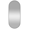 vidaXL Wandspiegel Schwarz 25x60 cm Oval