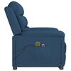 vidaXL Massagesessel mit Aufstehhilfe Blau Stoff