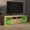 vidaXL TV-Schrank mit LED-Beleuchtung Sonoma-Eiche 140x36,5x40 cm