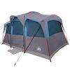 vidaXL Familienzelt mit Dach Blau und Grau 435 x 255 x 216 cm