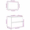 vidaXL Badezimmerm&ouml;belset 2 pcs Altholz 57 x 37 x 45 cm Holzwerkstoff
