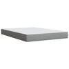 vidaXL Boxspringbett mit Matratze Hellgrau 140x190 cm Stoff