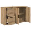 vidaXL mit Schubladen Artisan-Eiche 100 x 33 x 59,5 cm Holzwerkstoff