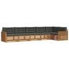 vidaXL Outdoor-Sofagarnitur 6 stk. Natur und Anthrazit