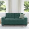 vidaXL Zweisitzer-Sofa Dunkelgrün 140 cm Samt